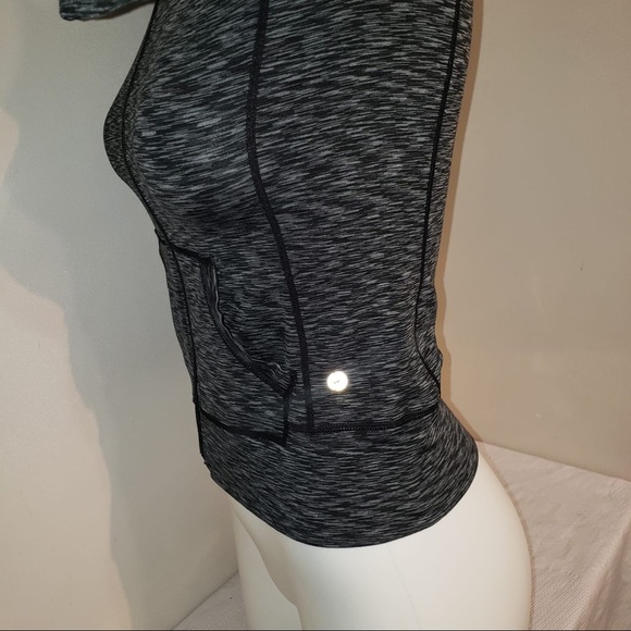 90 Degrees Dark Black Grey Athletic Zip Up Hoodie - Picture 6 of 10